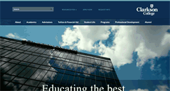 Desktop Screenshot of clarksoncollege.edu